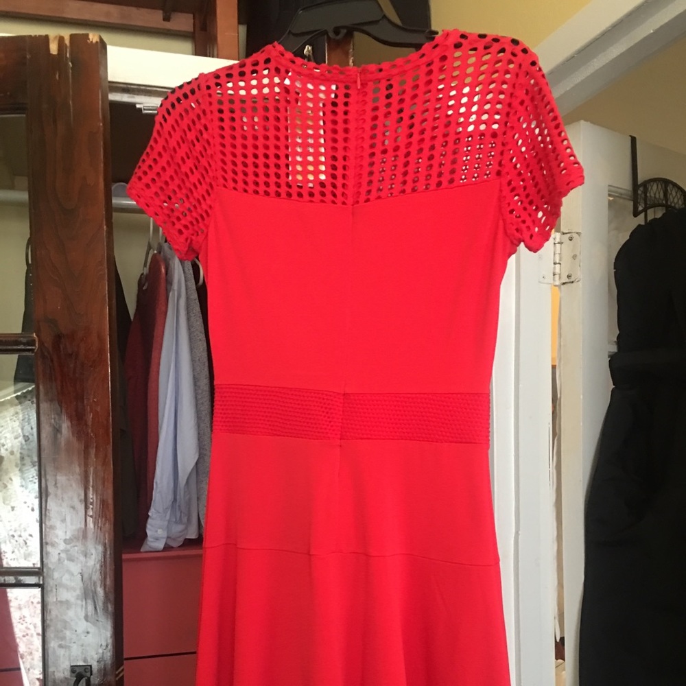 Red, Short-sleeve dress